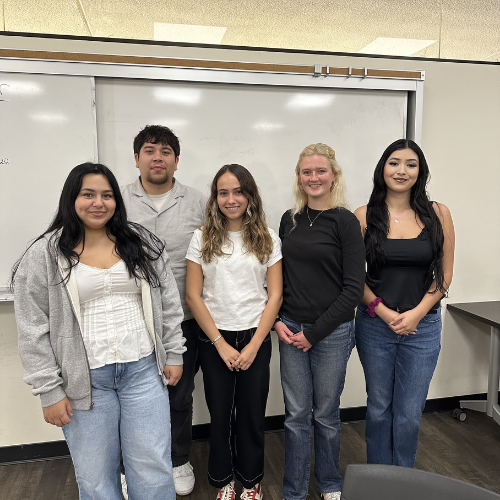 members of the new student org pose for a picture