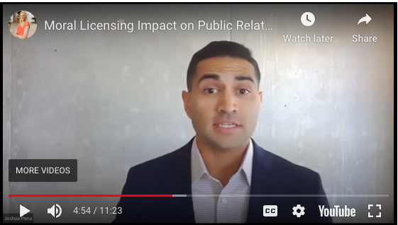 Moral Licensing Impact on Public Relations (Student Research Presenation)
