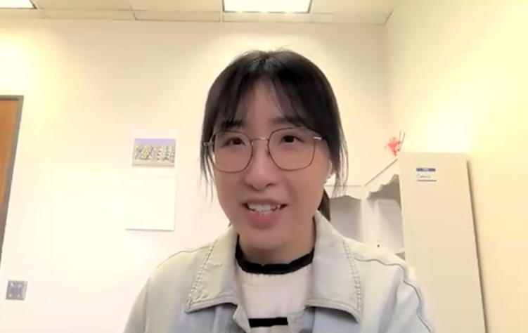 In the video, learn more about Dr. Hu's research and work with graduate students.