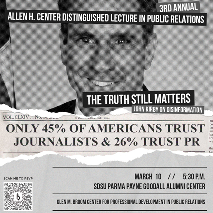 3rd Annual Allen H. Center Distinguished Lecture in Public Relations