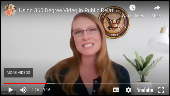 Using 360 Degree Video in Public Relations (Student Research Presentation)